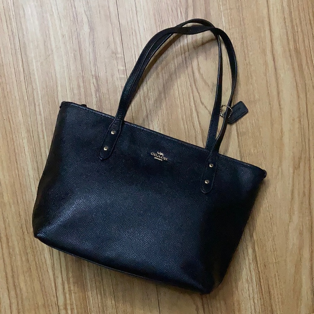 Coach Mini City Zip Tote - Black